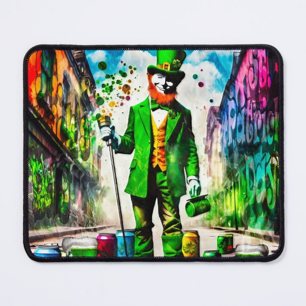 Item preview, St Patrick's Day Celebration Irish Leprechaun Graffiti designed and sold by Drone-tees.
