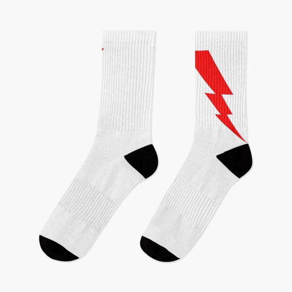 Item preview, White And Red Geometric Shape Lightning Bolt designed and sold by TMBTM.
