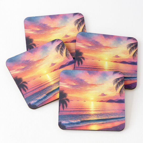 Item preview, Latino Vistas: A Celebration in Vibrant AI Watercolors, Playa Dorada designed and sold by El-Idioma-Bros.