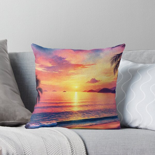 Item preview, Latino Vistas: A Celebration in Vibrant AI Watercolors, Playa Dorada designed and sold by El-Idioma-Bros.
