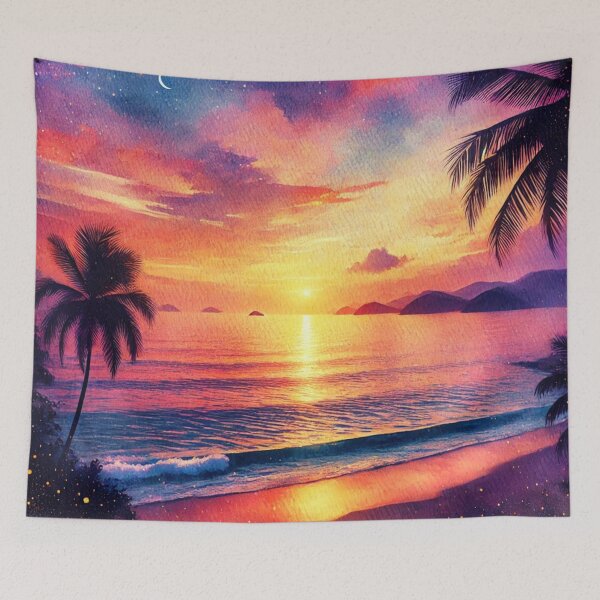 Item preview, Latino Vistas: A Celebration in Vibrant AI Watercolors, Playa Dorada designed and sold by El-Idioma-Bros.