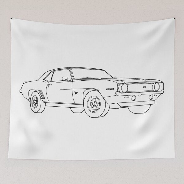 Item preview, Chevrolet Camaro Line Art designed and sold by shavingisboring.