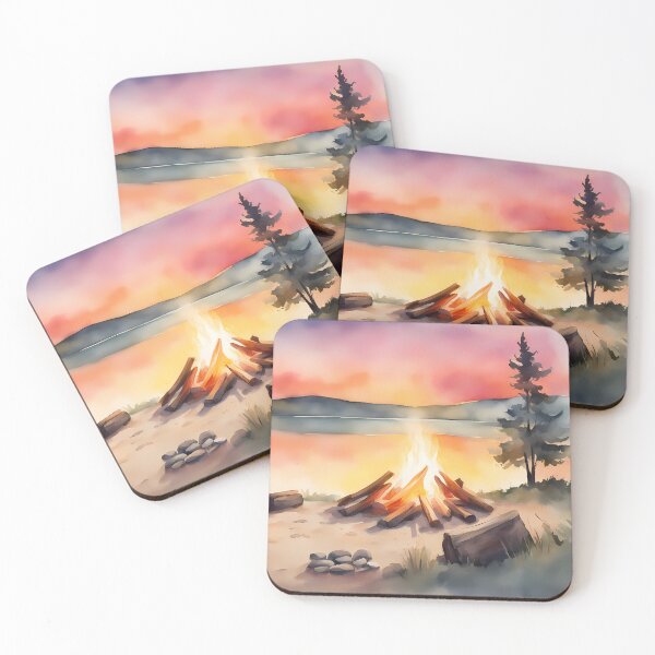 Item preview, Cozy Campfire Sunset designed and sold by CalmnessbyChoice.