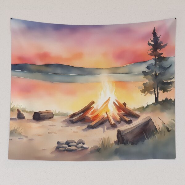 Item preview, Cozy Campfire Sunset designed and sold by CalmnessbyChoice.