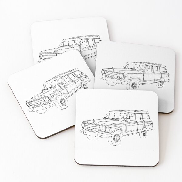 Item preview, Grand Wagoneer (SJ) Line Art designed and sold by shavingisboring.
