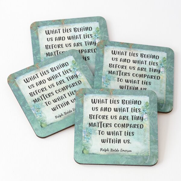 Item preview, Ralph Waldo Emerson Quote on Mixed Media Background designed and sold by Our Bible Journey.