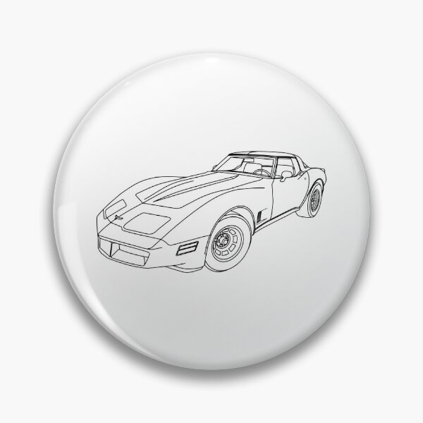 Item preview, C3 Corvette Line Art designed and sold by shavingisboring.