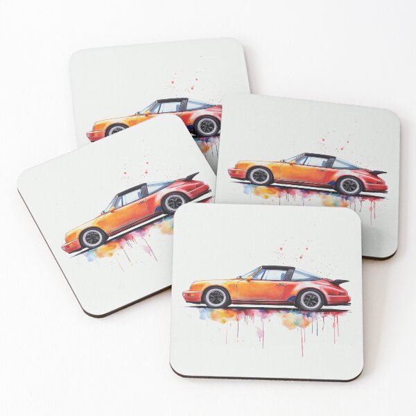 Item preview, Pintura de acuarela del clásico 911 964 Targa designed and sold by blackdogshop.