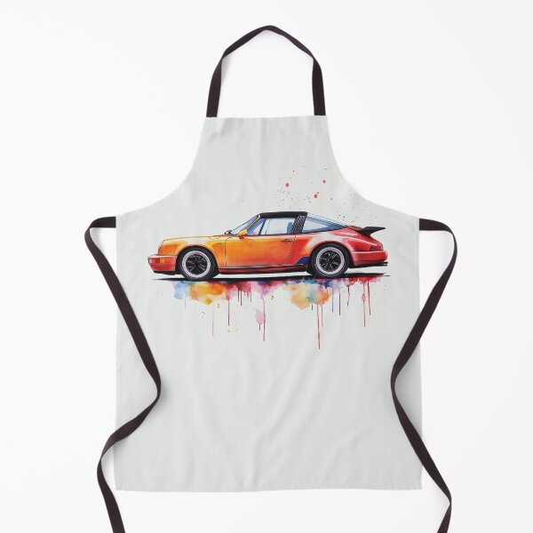 Item preview, Vintage 911 964 Targa Watercolor painting designed and sold by blackdogshop.