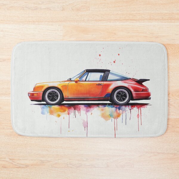 Item preview, Vintage 911 964 Targa Watercolor painting designed and sold by blackdogshop.