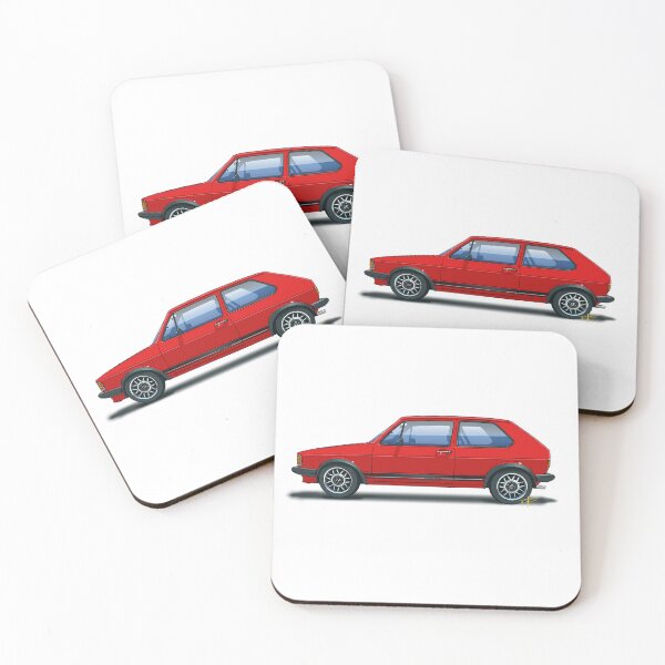 Item preview, Classic German Mk1 Hatchback Color Illustration designed and sold by shavingisboring.