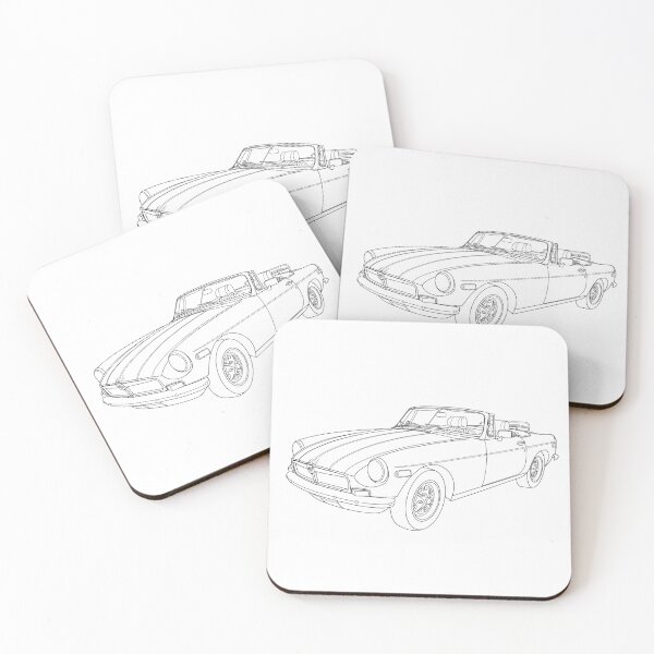 Item preview, MG MGB Line Art designed and sold by shavingisboring.