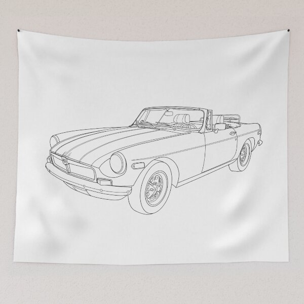 Item preview, MG MGB Line Art designed and sold by shavingisboring.