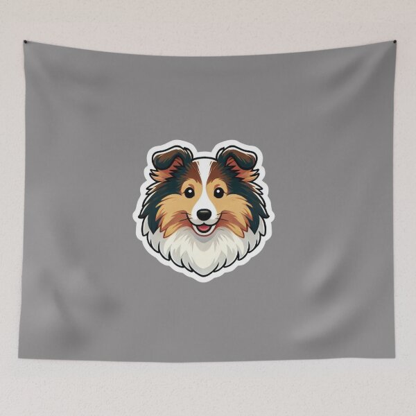 Item preview, Shetland Sheepdog Head  designed and sold by ArtistEmbrace.