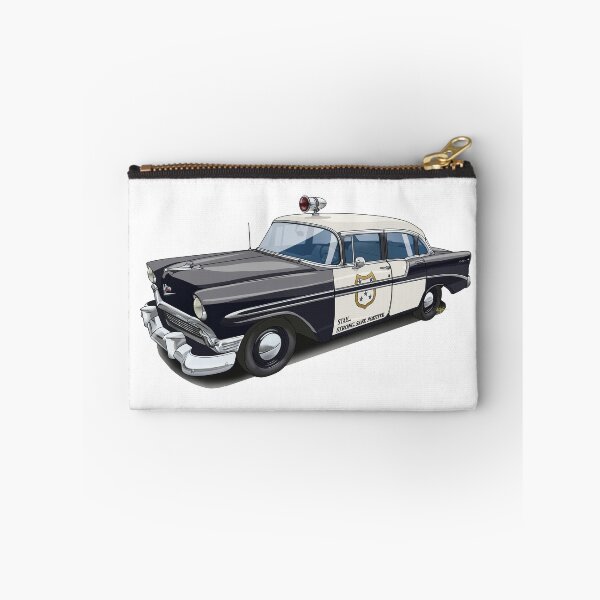 Item preview, 1956 Bel Air Police Car Color Illustration designed and sold by shavingisboring.