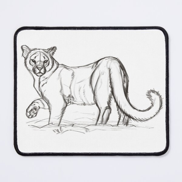 Item preview, GYAAATTTTT Cat - Puma sketch designed and sold by lydia.oconnor.creations.