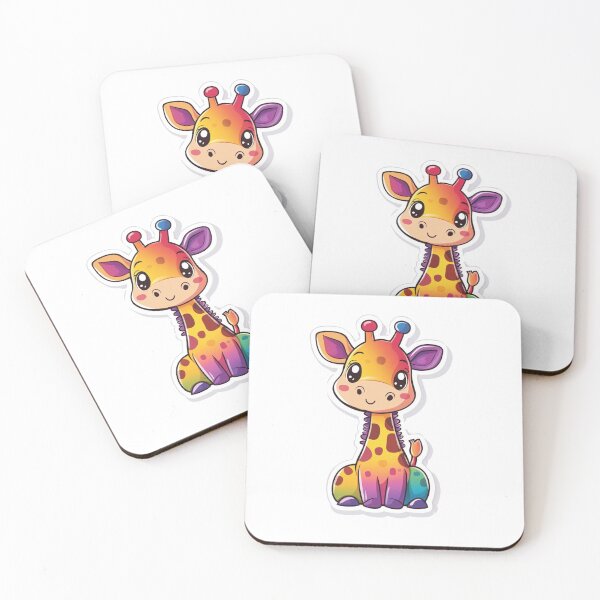 Item preview, Colorful Adorable Giraffe designed and sold by NicolasGlowArt.