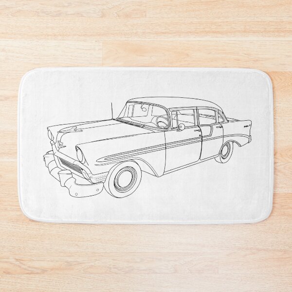Item preview, 1956 Bel Air Line Art designed and sold by shavingisboring.