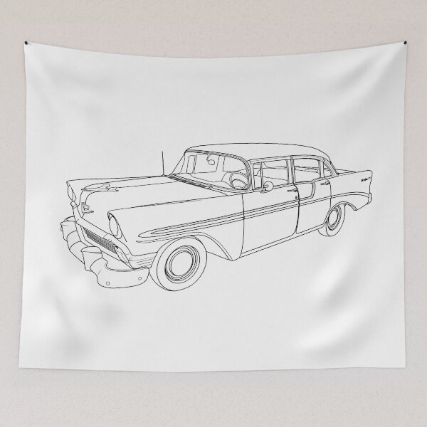 Item preview, 1956 Bel Air Line Art designed and sold by shavingisboring.