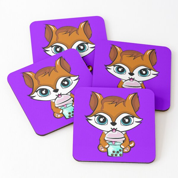 Item preview, Foxy Boba Bliss designed and sold by Cinnamon Pixel.