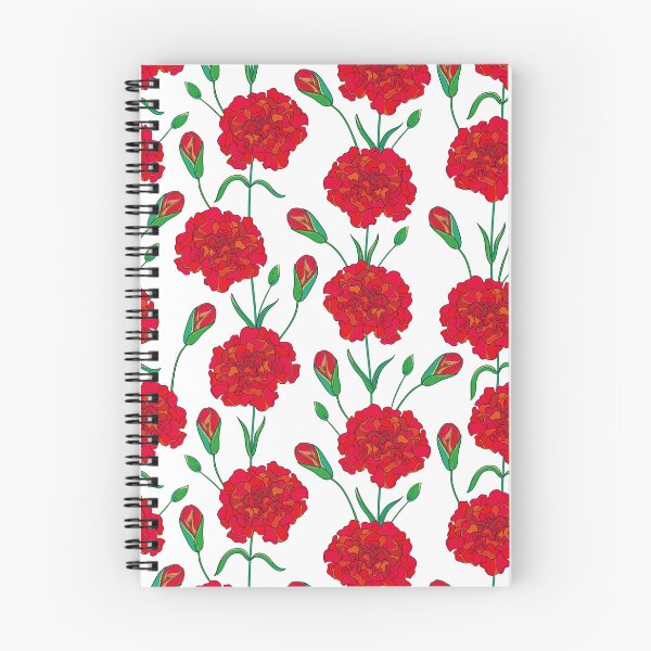 Item preview, Seamless pattern with red carnations. designed and sold by Bokasana.