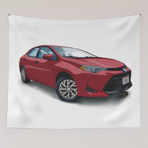 Item preview, Toyota Corolla E170 Color Illustration designed and sold by shavingisboring.