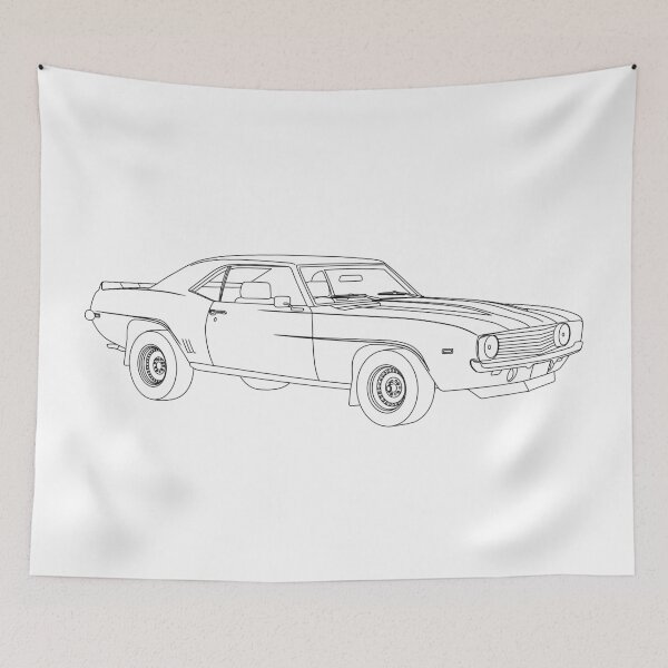 Item preview, Chevrolet Camaro Line Art designed and sold by shavingisboring.