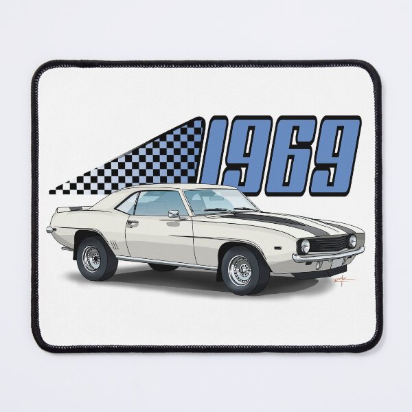 Item preview, 1969 Chevy Camaro Illustration with Year designed and sold by shavingisboring.