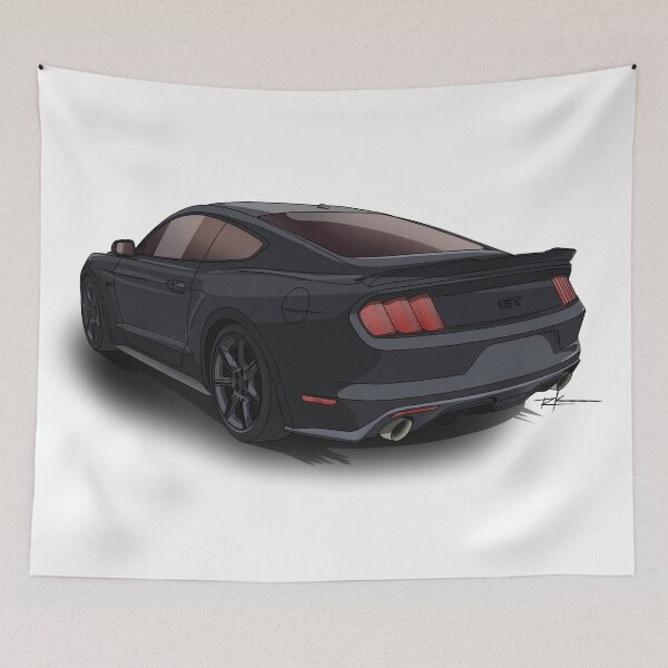 Item preview, Ford Mustang GT (S550) Color Illustration designed and sold by shavingisboring.