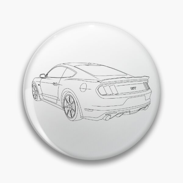 Item preview, Ford Mustang GT (S550) Line Art designed and sold by shavingisboring.