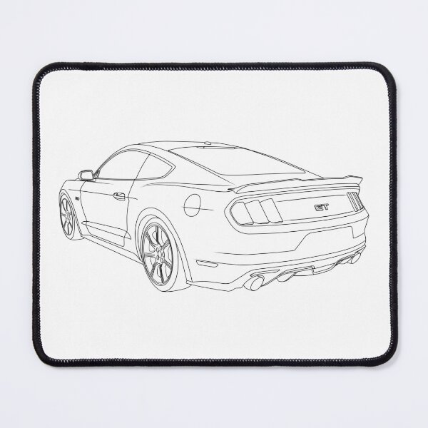 Item preview, Ford Mustang GT (S550) Line Art designed and sold by shavingisboring.