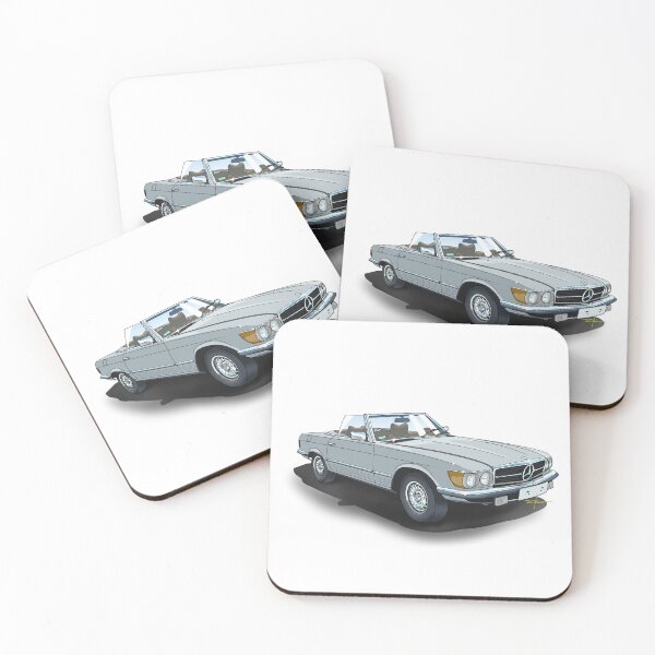Item preview, Mercedes 450SL (R107) Color Illustration designed and sold by shavingisboring.