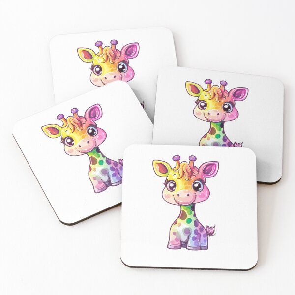 Item preview, Chibi Colorful Giraffe designed and sold by NicolasGlowArt.