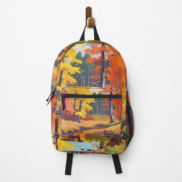 Item preview, Vintage Impressionist Landscape: Forest River in Autumn | Impressionism | Landscape Artwork designed and sold by UnhingedBird.