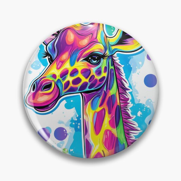 Item preview, Colorful Giraffe designed and sold by NicolasGlowArt.