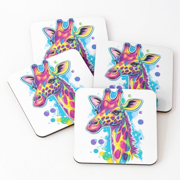 Item preview, Colorful Giraffe designed and sold by NicolasGlowArt.