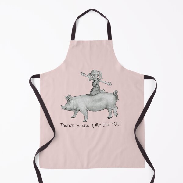 Item preview, Girl on Pig, No One Quite Like You, Drawing designed and sold by JoyfulWhimsy.