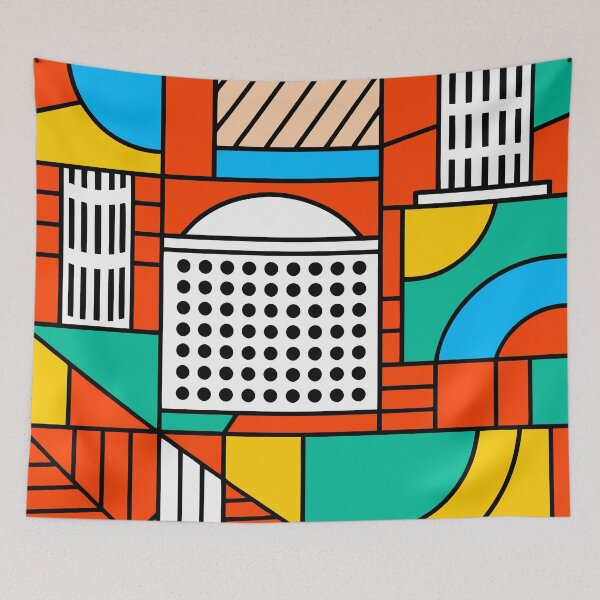 Item preview, Retro 80s Colorful Geometric designed and sold by Timegraf.