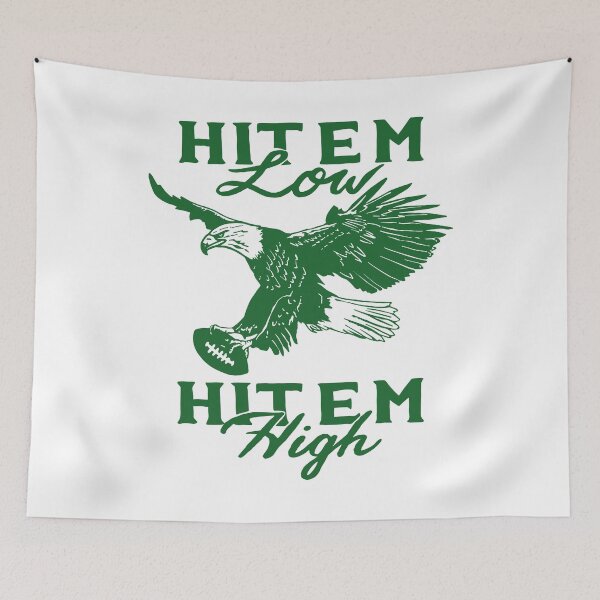 Item preview, Hit 'Em Low Hit 'Em High Green Eagles designed and sold by SnarkoClothes.
