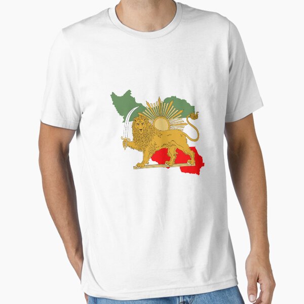 Item preview, Iran Persia map & flag - Shir o Khorshid - Lion and Sun designed and sold by Farzad Designs.