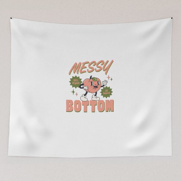 Item preview, Messy Bottom Peach designed and sold by Flashy Flamingo.