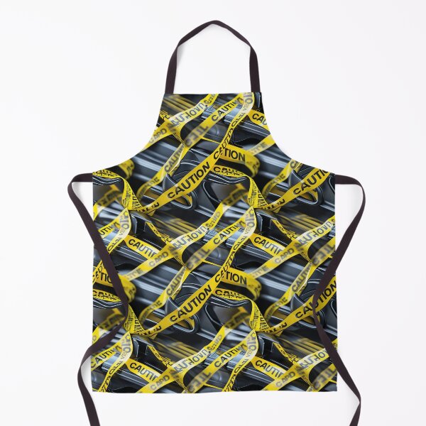 Item preview, Funny Trendy Black Yellow Caution Tape Warning designed and sold by ArtisticPen-art.