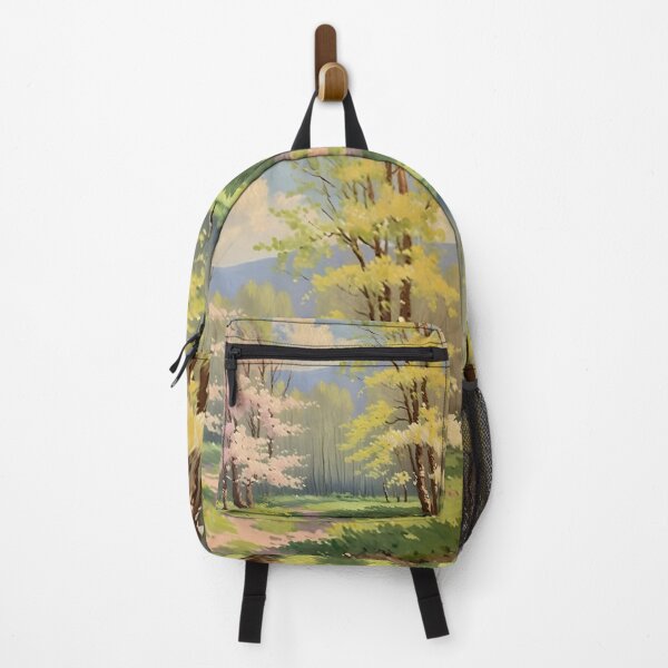 Item preview, Vintage Impressionist Landscape: Forest Path in Spring | Impressionism | Landscape Artwork designed and sold by UnhingedBird.