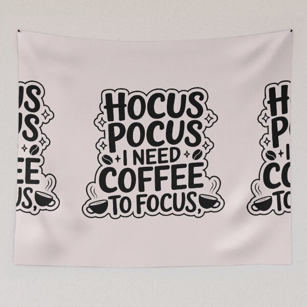 Item preview, Hocus Pocus I Need Coffee To Focus designed and sold by universe-hold ⭐⭐⭐⭐⭐.