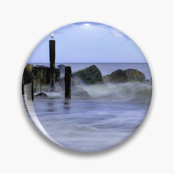 Item preview, Beach Waves with Seagull 2 designed and sold by Charles Oliver Creations.