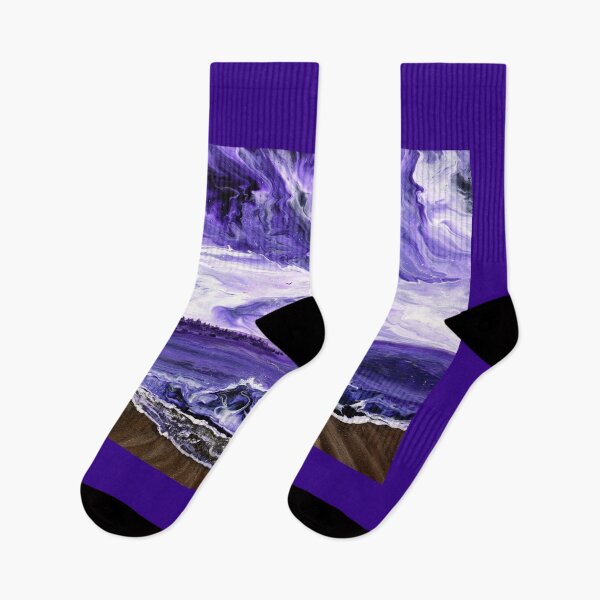 Item preview, Ocean Waves in Lavender Twilight designed and sold by BreezyZen.