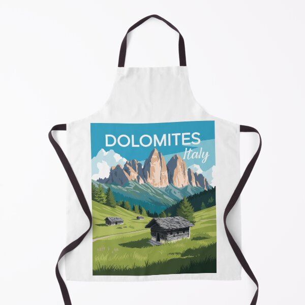 Artikelvorschau, Minimal Dolomiten Reiseplakat – Retro Vintage Italienische Alpenlandschaft entworfen und verkauft von pod24.