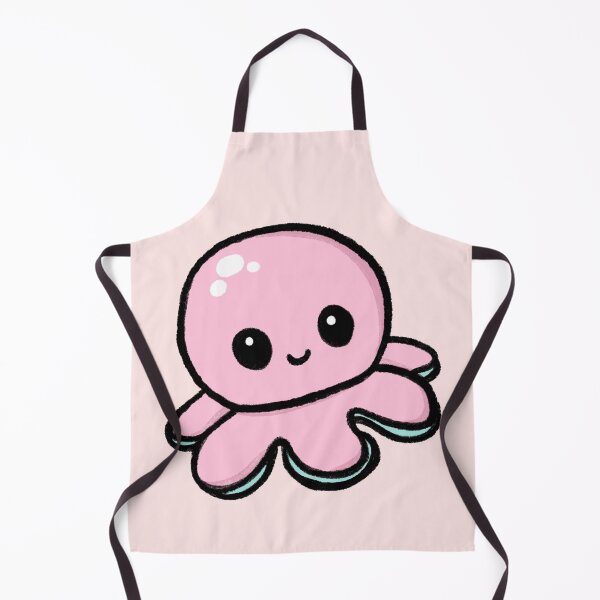 Item preview, Cute pink happy octopus aesthetic girly designed and sold by vyascreations.