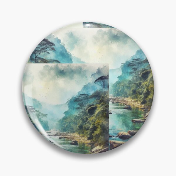 Item preview, Latino Vistas: A Celebration in Vibrant AI Watercolors, Montaje de Rocas designed and sold by El-Idioma-Bros.