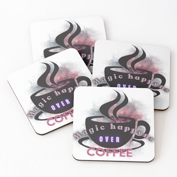 Item preview, Magic Happens Over Coffee designed and sold by ChenEngEng.